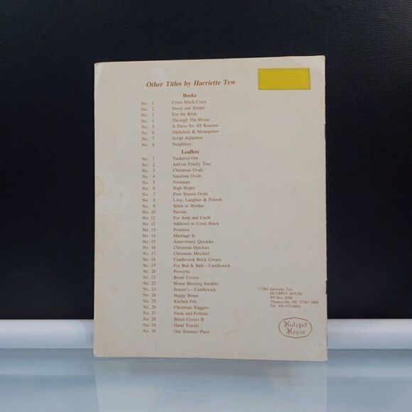 Neighbors By Harriette Tew Counted Cross Stitch Patterns Vintage 1985 Leaflet - Picture 2 of 6